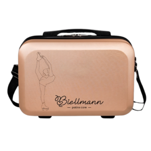 Frasqueira Grande Biellmann – Linha Versa Dourado, Silhueta Contornada na cor Preta