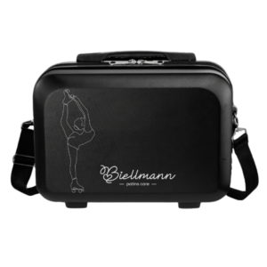 Frasqueira Grande Biellmann – Linha Versa Preto, Silhueta Contornada na cor Branca